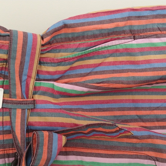 Madewell Paperbag Shorts in Rainbow Stripe - Picture 11 of 15